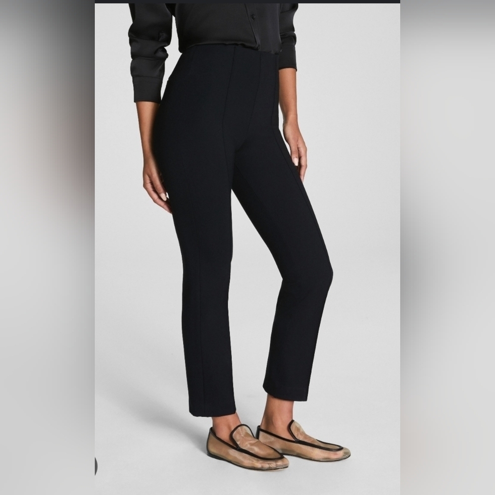SPANX Women's Classic Black Straight Leg Pants - Picture 2 of 12
